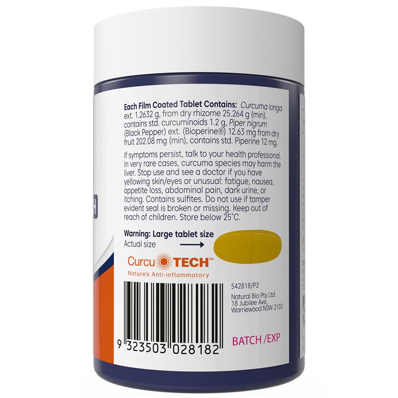 Load image into Gallery viewer, Bioglan Curcumin Double Strength 1200mg 70 Tablets
