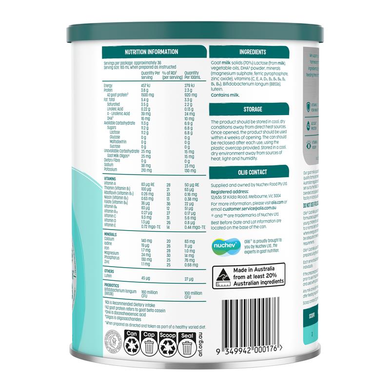 Load image into Gallery viewer, Oli6 - Stage 4 Goat A2 Milk Junior Drink 800g
