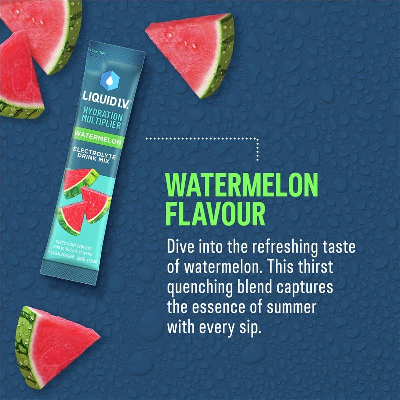 Load image into Gallery viewer, Liquid IV Hydration Watermelon 10 Sachets
