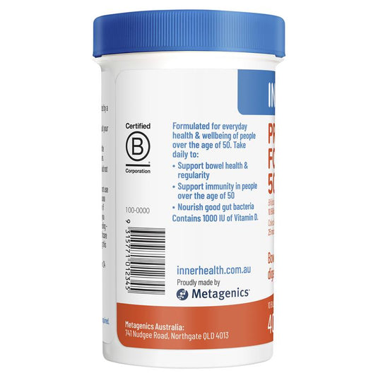 Inner Health Probiotic for 50+ Years 40 Capsules