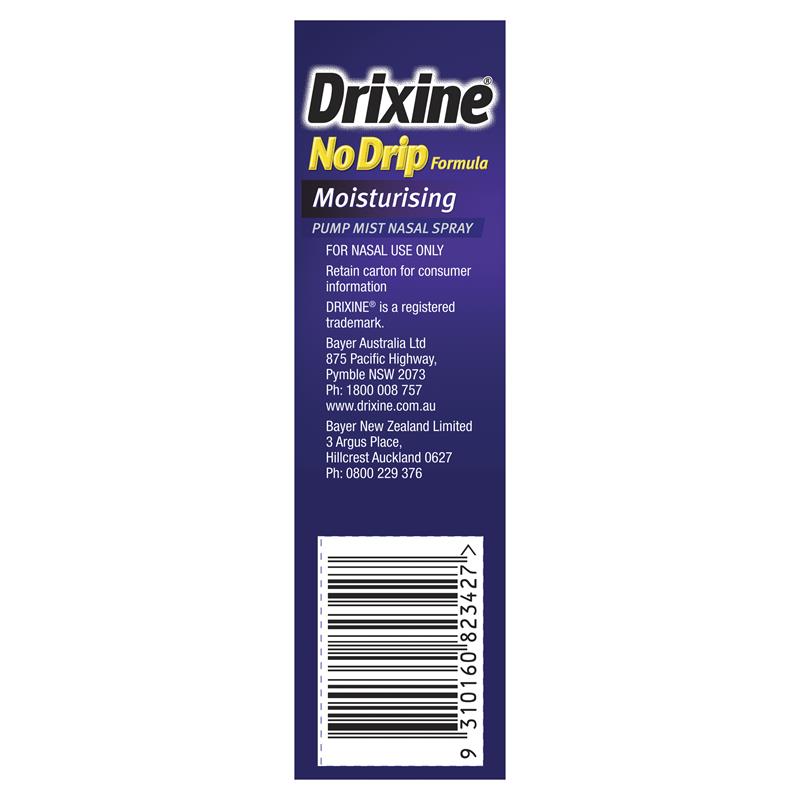 Load image into Gallery viewer, Drixine 12 Hour Relief No Drip Moisturising Nasal Spray 15mL
