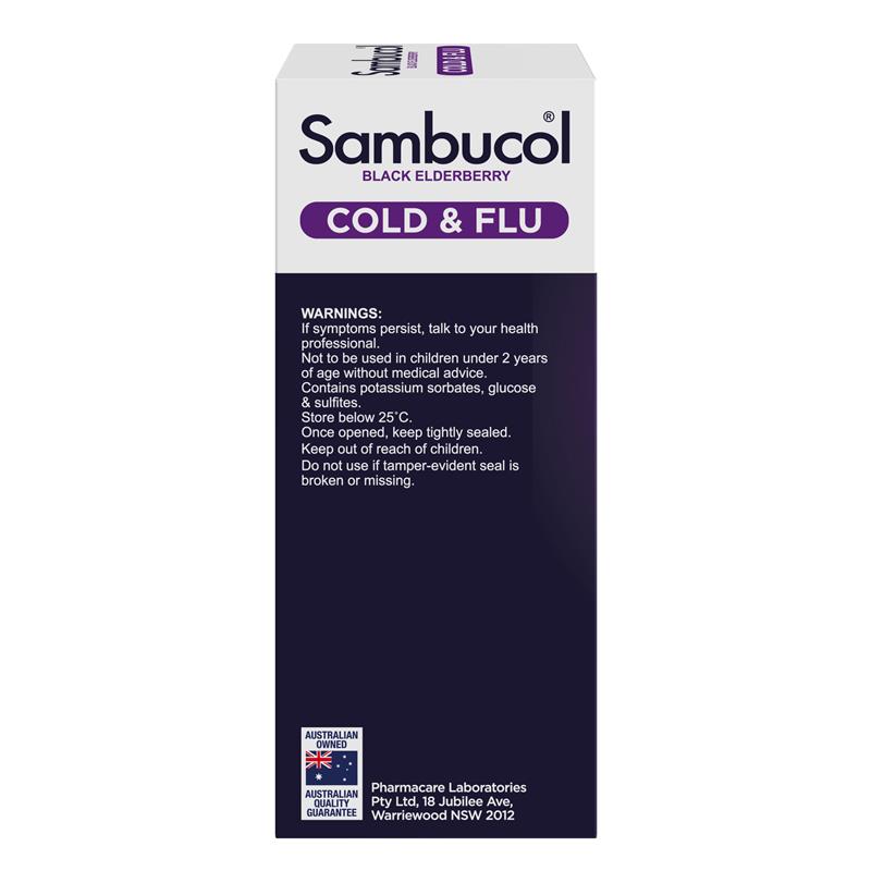 Load image into Gallery viewer, Sambucol Cold &amp; Flu + Cough Liquid 250ml
