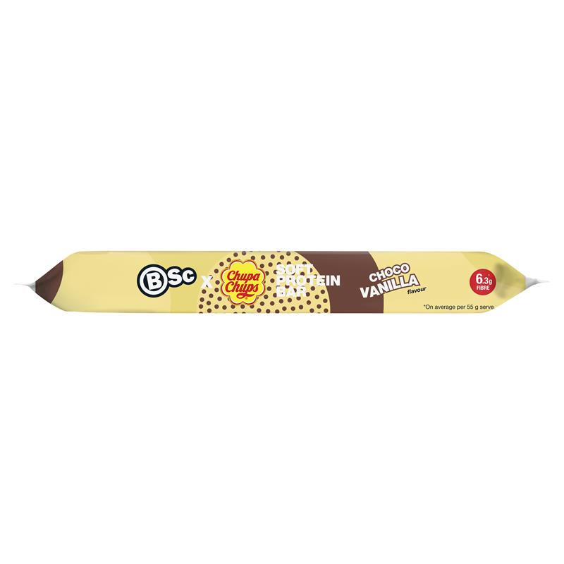 Load image into Gallery viewer, BSc x Chupa Chups Soft Protein Bar Choco Vanilla 55g

