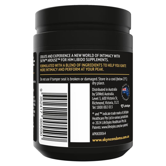 Skyn Arouse For Him Libido Supplements 60 Tablets