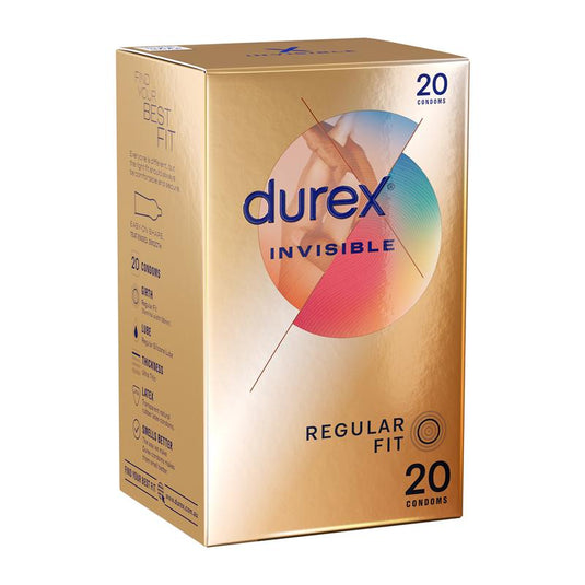 Durex Invisible Regular Condoms 20 Pack