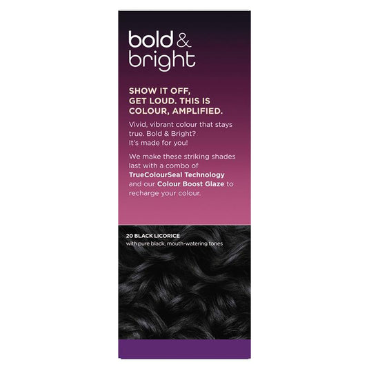 Clairol Bold & Bright Permanent Hair Colour 20 Midnight Black