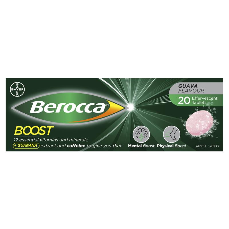 Load image into Gallery viewer, Berocca Boost 20 Effervescent Tablets
