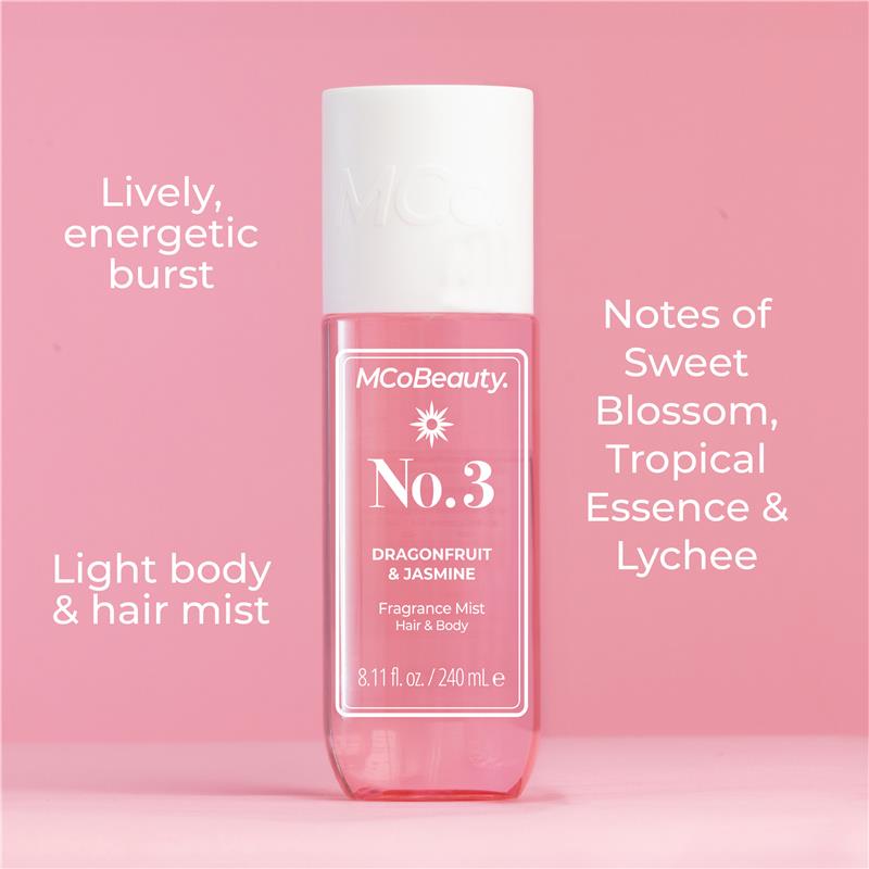 Load image into Gallery viewer, MCoBeauty Dragonfruit &amp; Jasmine No. 3 Fragrance Hair &amp; Body Mist 240ml
