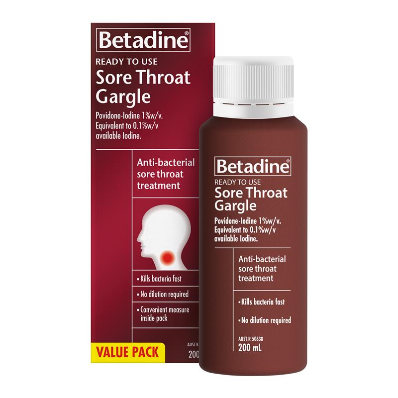 Load image into Gallery viewer, Betadine Sore Throat Ready To Use 200ml
