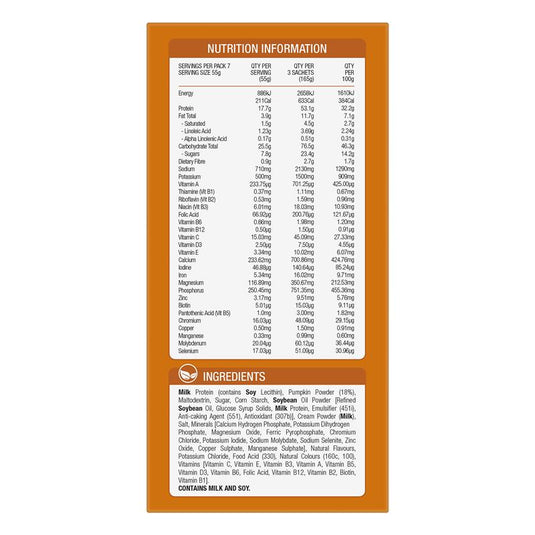 OptiSlim VLCD Soup Pumpkin 7 x 55g