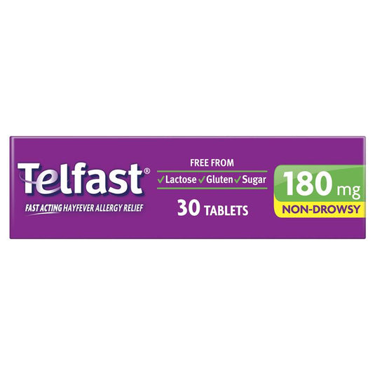 Telfast Hayfever Allergy Tablets 180mg 30 Pack
