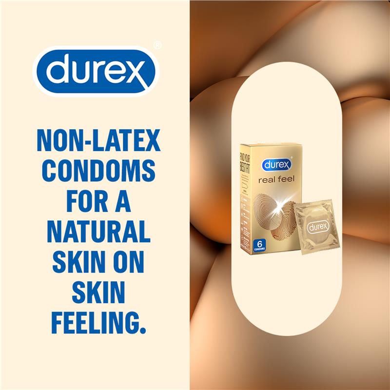 Load image into Gallery viewer, Durex Real Feel Condoms 6 Pack
