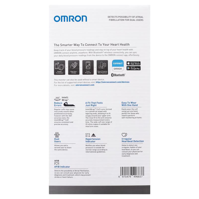 Load image into Gallery viewer, Omron HEM7361T Blood Pressure + AFIB Monitor Bluetooth
