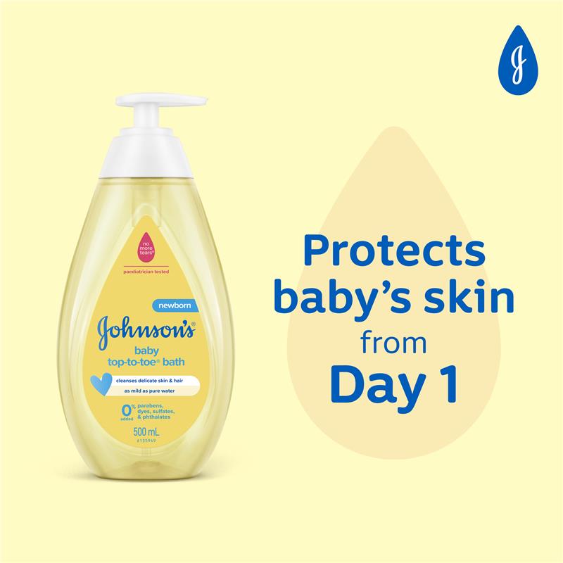 Load image into Gallery viewer, Johnson &amp; Johnson Baby Bath Top-To-Toe 500mL
