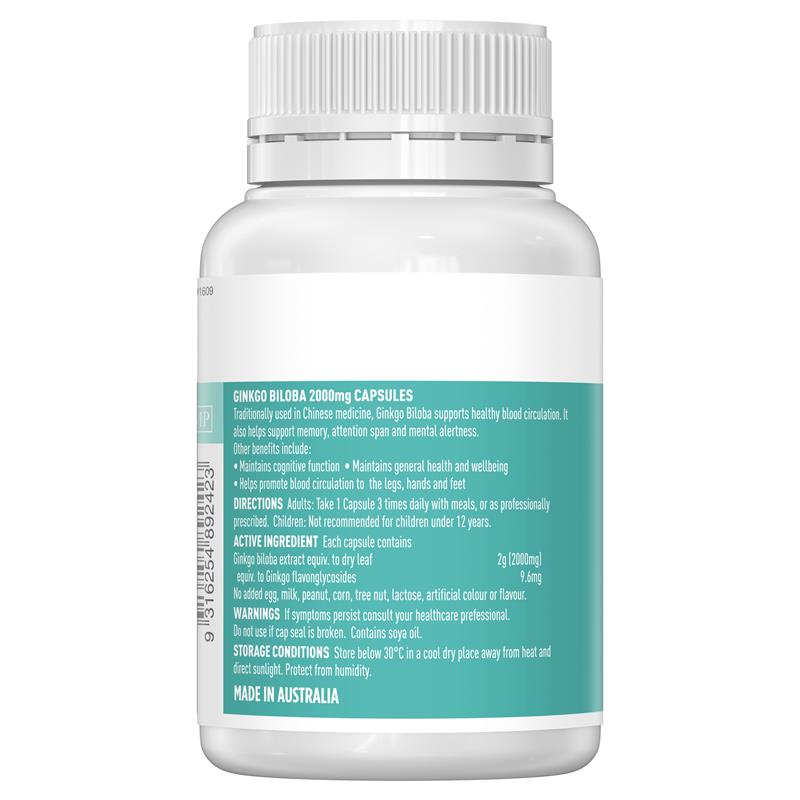 Load image into Gallery viewer, Healthy Care Ginkgo Biloba 2000 100 Capsules
