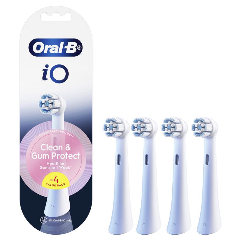 Load image into Gallery viewer, Oral B Power Toothbrush iO Clean &amp; Gum Protect Refills White 4 Pack
