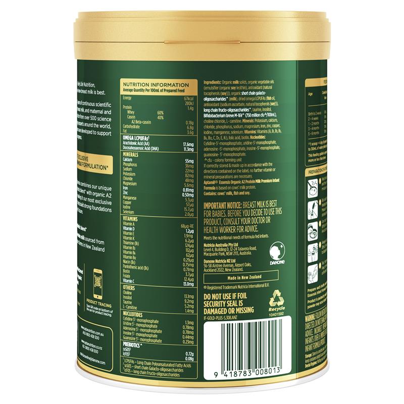 Load image into Gallery viewer, Aptamil Essensis Organic A2 Protein Milk 1 Premium Infant Formula From Birth to 6 Months 900g
