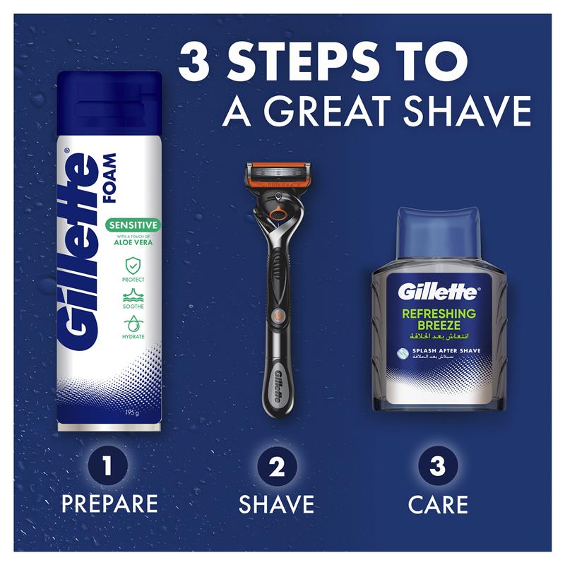 Load image into Gallery viewer, Gillette Sensitive Skin Soothing Shave Foam 245g
