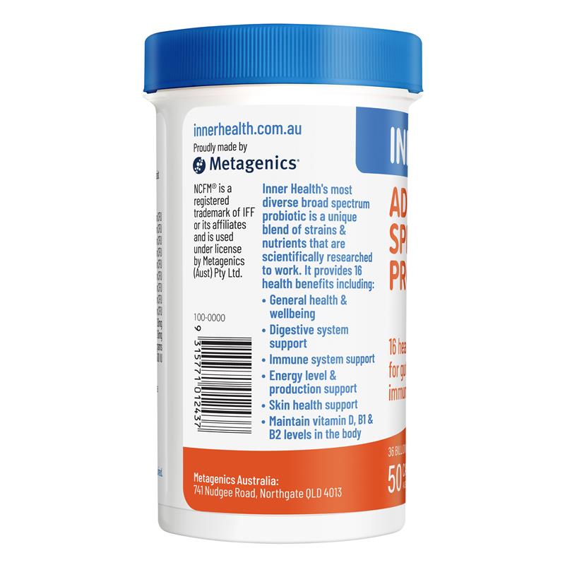 Load image into Gallery viewer, Inner Health Advanced Spectrum Probiotic 50 Capsules
