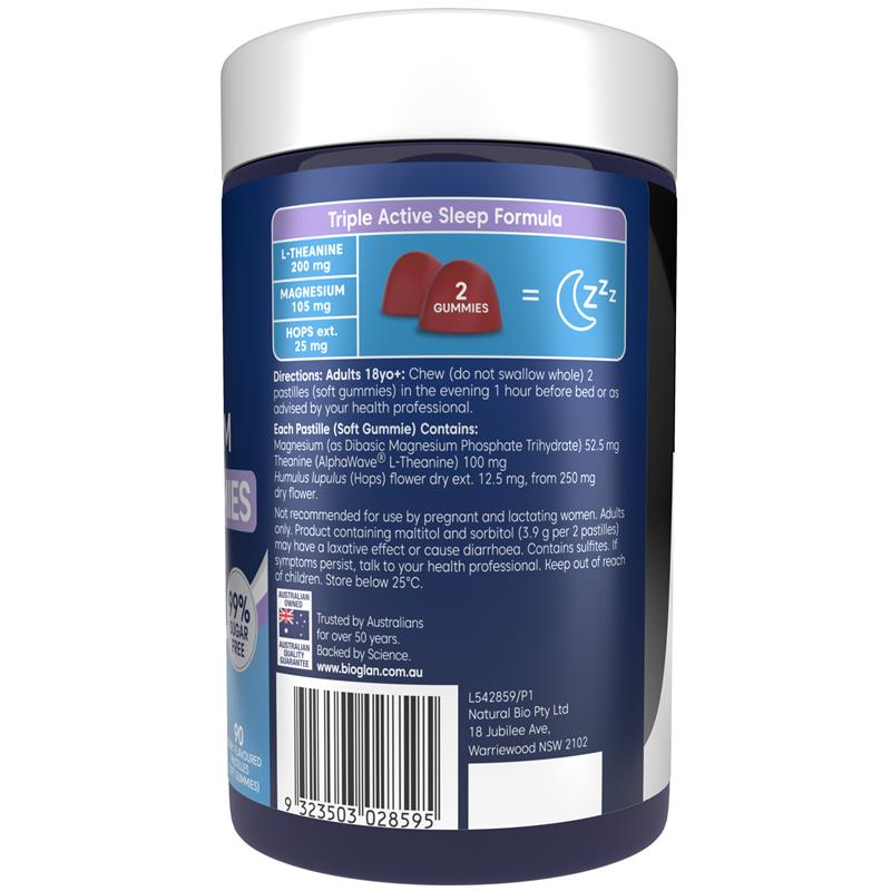 Load image into Gallery viewer, Bioglan Active Magnesium PM Deep Sleep Gummies 90 Pack

