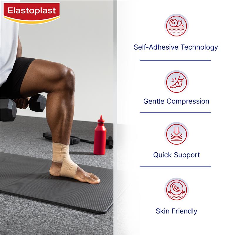 Load image into Gallery viewer, Elastoplast Cohesive Compression Bandage Tan 7.5cm x 4.5m
