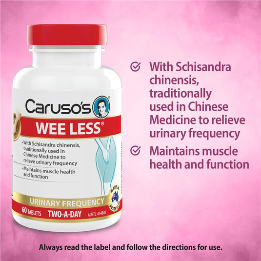 Carusos Wee Less 60 Tablets