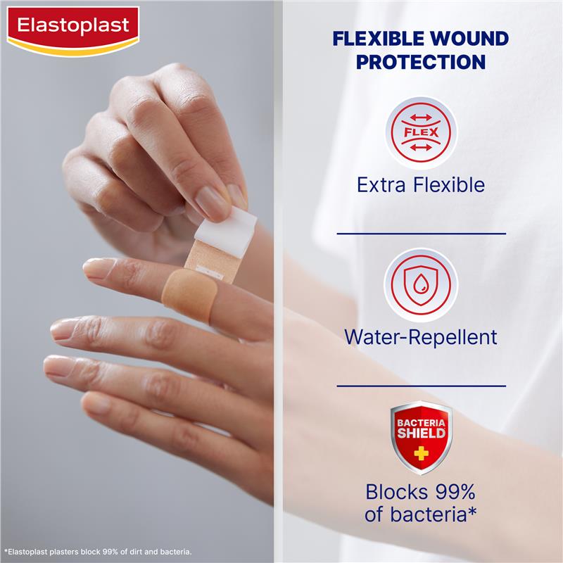 Load image into Gallery viewer, Elastoplast Flexible Fabric Strips Assorted 40 Pack
