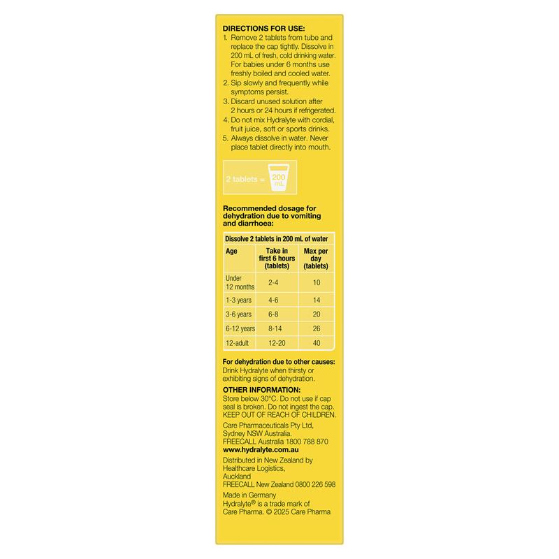 Load image into Gallery viewer, Hydralyte Electrolyte Effervescent Tropical 20 Tablets
