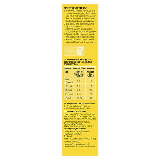 Hydralyte Electrolyte Effervescent Tropical 20 Tablets