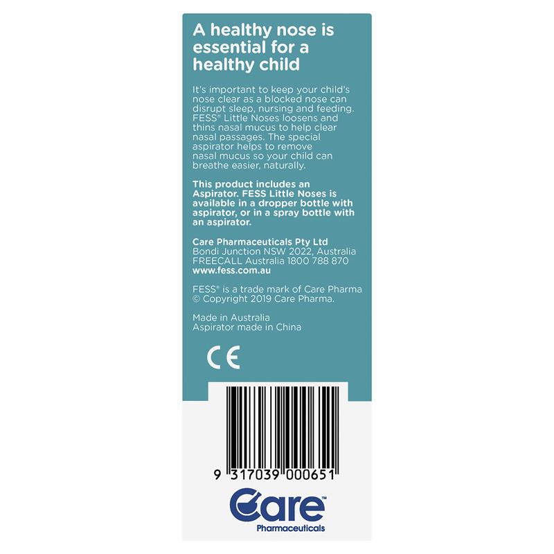 Load image into Gallery viewer, Fess Little Noses Saline Nose Drops +Aspirator 25ml
