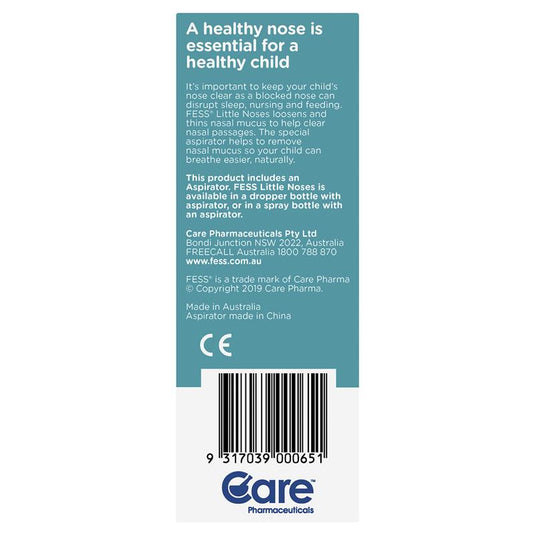 Fess Little Noses Saline Nose Drops +Aspirator 25ml
