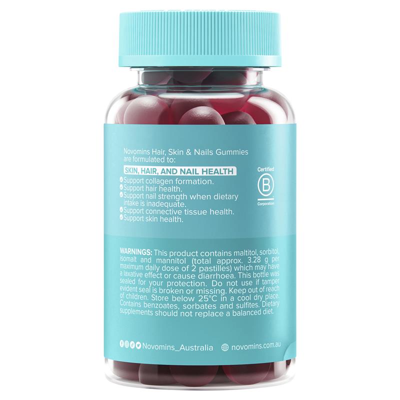 Load image into Gallery viewer, Novomins Hair Skin and Nails 60 Gummies NEW
