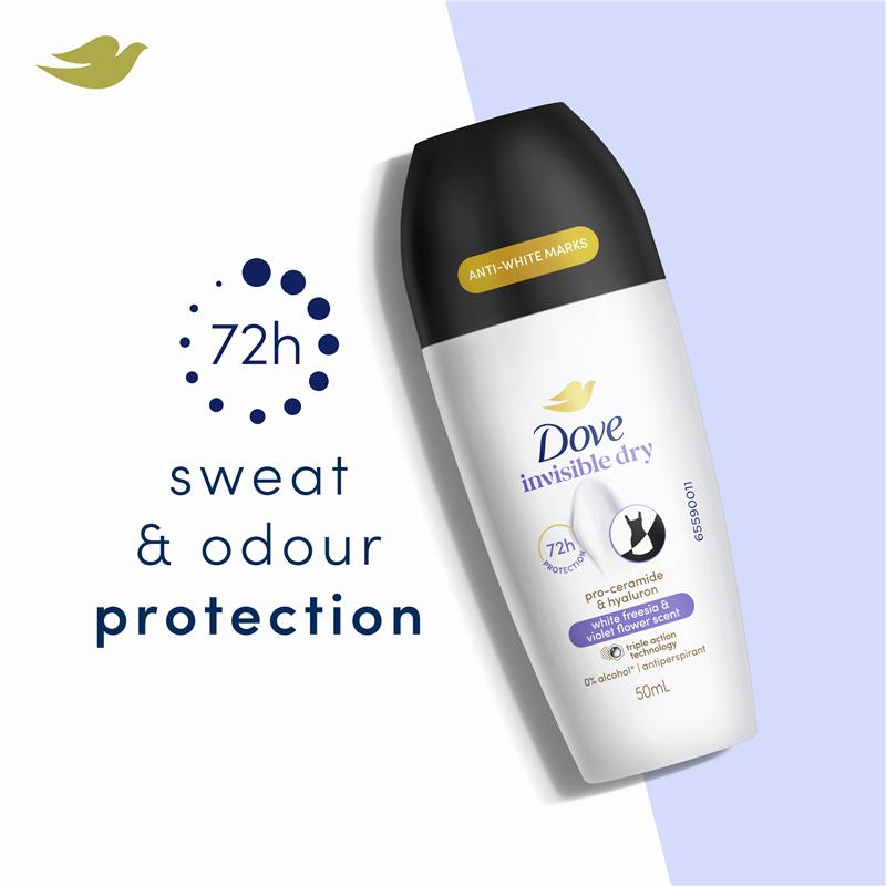 Load image into Gallery viewer, Dove Women Advanced Care Antiperspirant Deodorant 72h Roll On Black &amp; White 50ml
