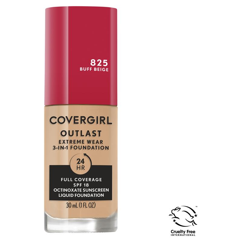 Load image into Gallery viewer, Covergirl Outlast Extreme Wear Foundation 825 Buff Beige 30ml
