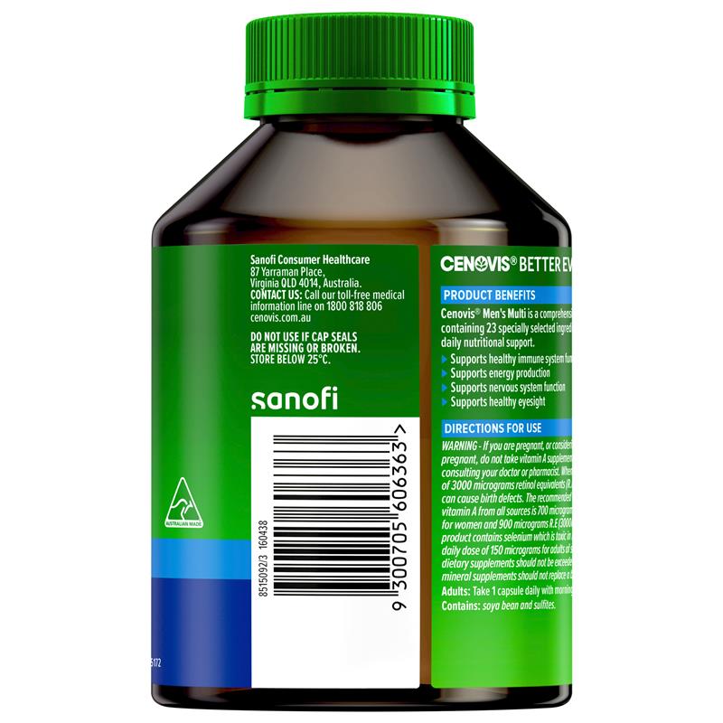 Load image into Gallery viewer, Cenovis Once Daily Mens Multi 100 Capsules Value Pack
