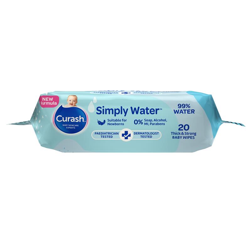 Load image into Gallery viewer, Curash Simply Water Wipes 20 Pack
