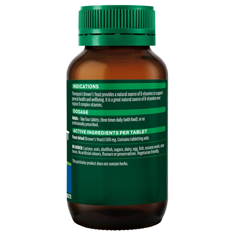 Load image into Gallery viewer, Thompson's Brewer's Yeast 100 Tablets
