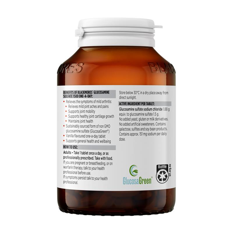 Load image into Gallery viewer, Blackmores Glucosamine Sulfate 1500mg One-A-Day 90 Tablets
