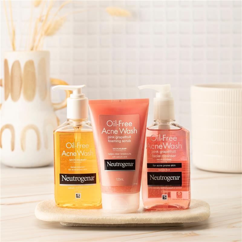 Load image into Gallery viewer, Neutrogena Oil Free Acne Wash Face Cleanser 175mL
