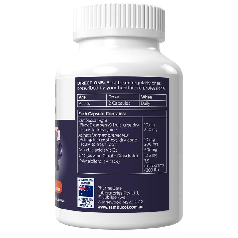 Load image into Gallery viewer, Sambucol Immune Defence Everyday 60 capsules
