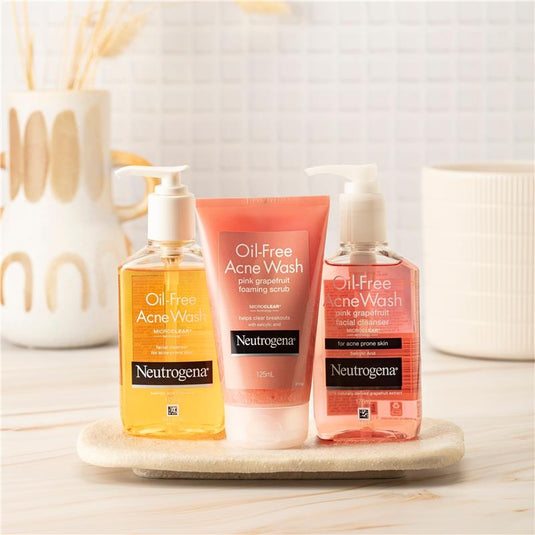 Neutrogena Oil Free Acne Wash Pink Grapefruit Facial Cleanser 175ml