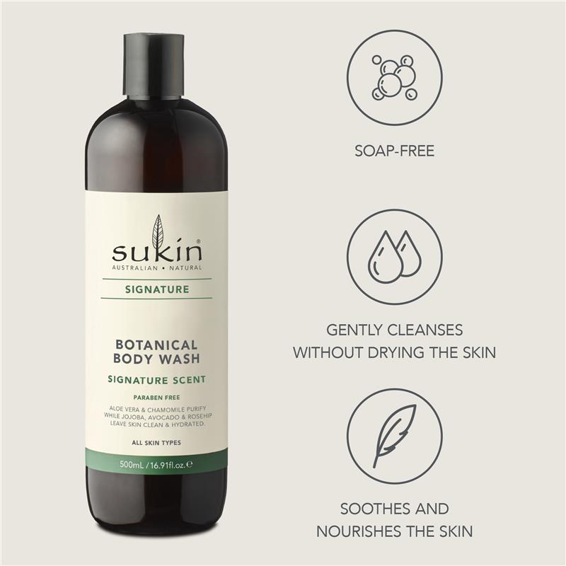 Load image into Gallery viewer, Sukin Signature Botanical Body Wash 500ml
