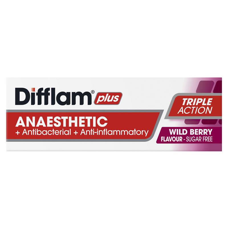 Load image into Gallery viewer, Difflam Plus Anaesthetic Sugar Free Wild Berry 16 Lozenges
