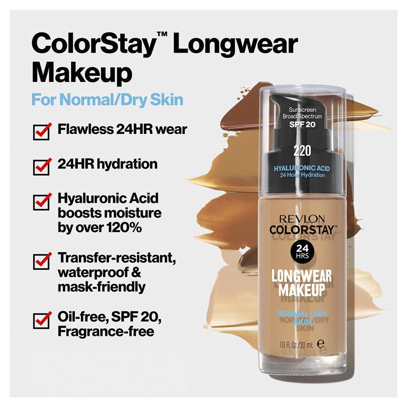 Load image into Gallery viewer, Revlon Colorstay Makeup Foundation For Normal/Dry Skin Natural Beige
