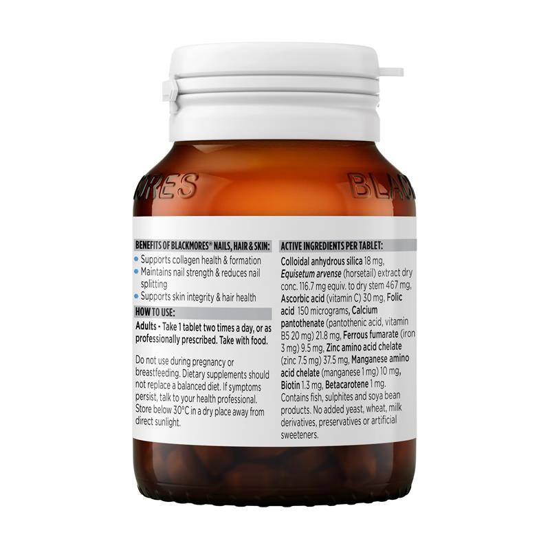 Load image into Gallery viewer, Blackmores Nails Hair and Skin 60 Tablets
