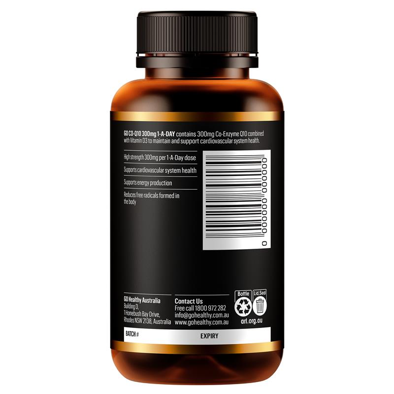 Load image into Gallery viewer, GO Healthy Co-Q10 300mg 1-A-DAY 90 Soft Capsules
