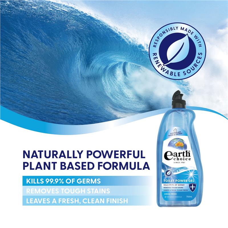 Load image into Gallery viewer, Earth Choice Toilet Cleaner Aqua Fresh 750ml

