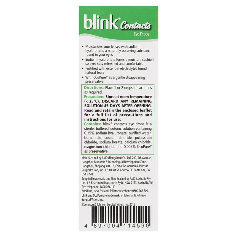 Load image into Gallery viewer, Blink Contacts Eye Drops 10ml
