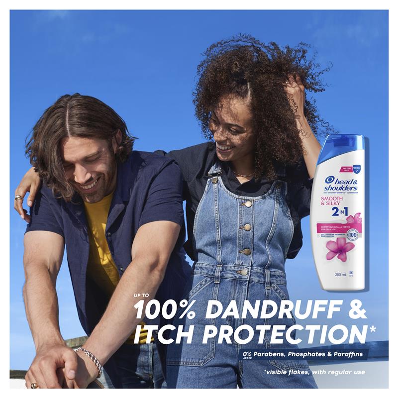 Load image into Gallery viewer, Head &amp; Shoulders Smooth &amp; Silky 2in1 Shampoo + Conditioner 350ml
