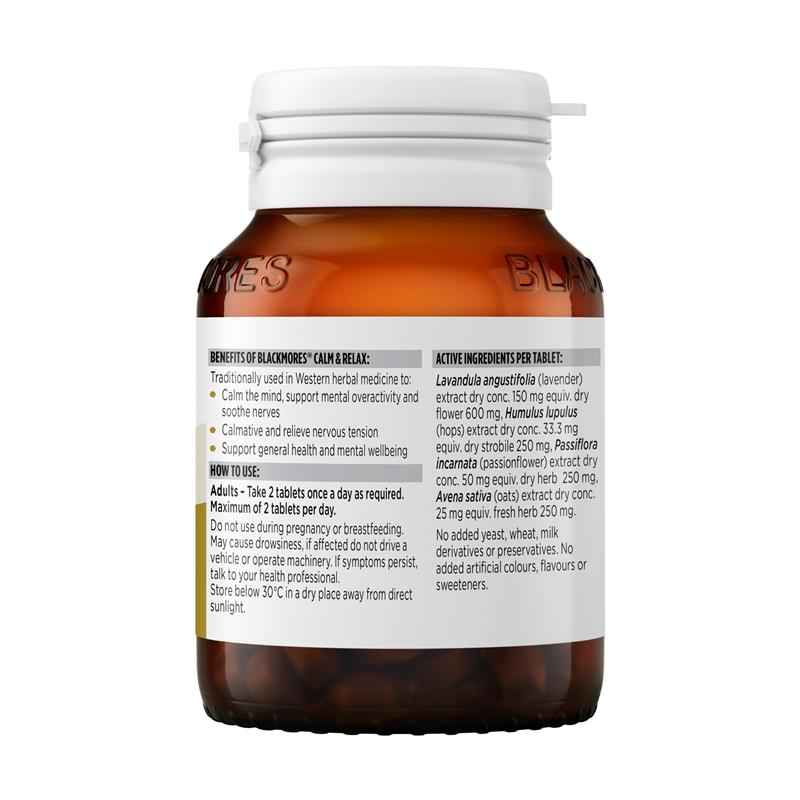 Load image into Gallery viewer, Blackmores Calm &amp; Relax 60 Tablets
